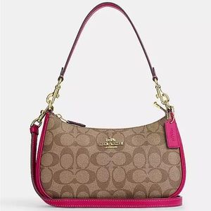 Coach Teri Shoulder Bag In Signature Canvas